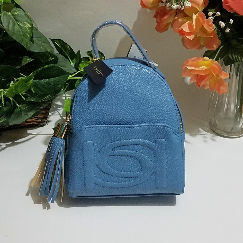 NWT, Bebe Mini Poppy Backpack w/ Tassel